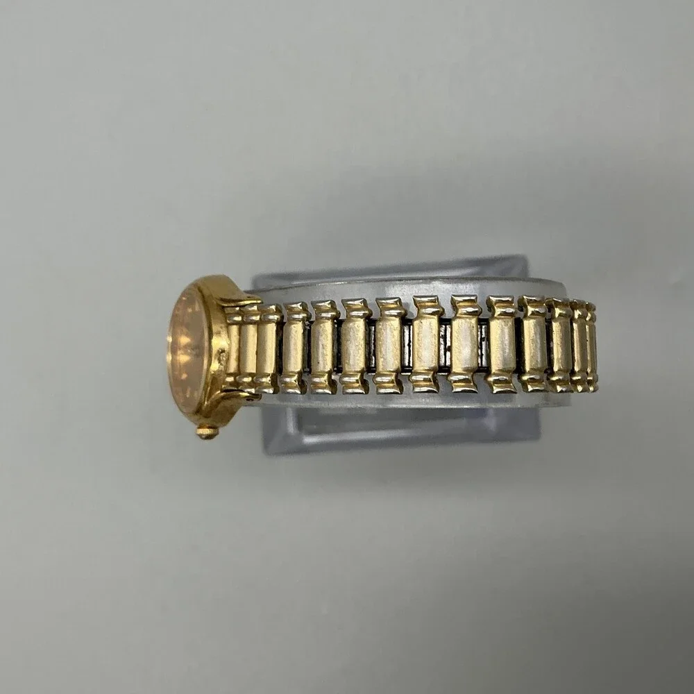 Vintage Seiko Womens Watch 20mm Gold Tone Stretch Bracelet 1N01-0E19 New Battery